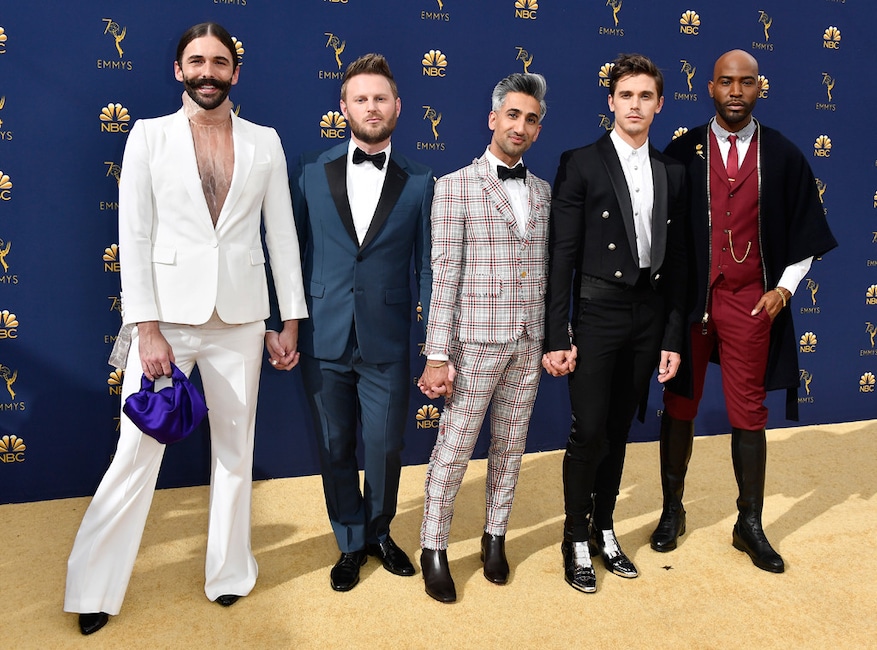 Jonathan Van Ness, Bobby Berk, Tan France, Antoni Porowski, Karamo Brown, 2018 Emmys, 2018 Emmy Awards